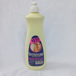 Vintage Dermassage Dishwashing Liquid 22 Fl Oz NOS